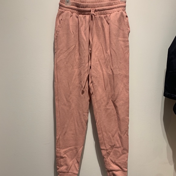 LUNA Salmon pink waffle knife joggers size s - Picture 1 of 6